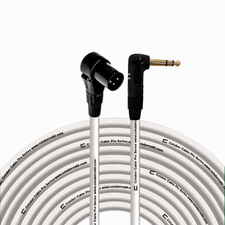 Coluber Cable Right Angle XLR Male to Right Angle 1/4" TRS 3-pin connector