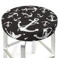 thumbnail image 3 of Daiia Anchor Stool Covers Round,Round Bar Stool Covers Waterproof Bar Chair Covers Washable Stool Cushion Slipcover for 12-14 Inch Chair-14 inch, 3 of 7