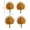 4 Pack Fall Pumpkin Topiary Trees with Stakes-22 Inch-Orange- A3, variant on 2 Pack Artificial Fall Pumpkin Topiary Tree, 22" Outdoor Garden Stakes Decor with Orange Eucalyptus Leaves & Gourds, Fake Autumn Plant for Front Porch Pathway, Halloween & Thanksgiving Harvest