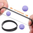 thumbnail image 3 of Uxcell 6 Pcs Turntable Belt, Folded Length 300mm Rubber Belts Replacement Machine Recorder Rubber Belt Record Player Fit for All Kinds of Belt-Driven Turntables, Width 5mm, 3 of 6