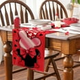 thumbnail image 5 of Valentine's Day Red Table Runner, Black White Love Heart Pink Stripes Polka Dots Kitchen Dining Table Decor, Wedding Anniversary Home Decoration Indoor Outdoor Party Supply es Valentine's, 5 of 6