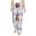 thumbnail image 2 of Kdxio Women's Comfy Stretch YakPrint Drawstring Pajama Pants-Small, 2 of 9