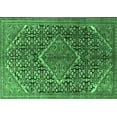 thumbnail image 1 of Ahgly Company Indoor Rectangle Persian Emerald Green Traditional Area Rugs, 3' x 5', 1 of 4