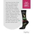 thumbnail image 7 of MeMoi Women's Mardi Gras Bamboo Crew Socks - Womens - Female, 9-11, Black, 7 of 7