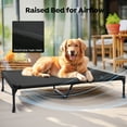 thumbnail image 5 of Veehoo Cooling Elevated Dog Bed + Waterproof Removable Pillow-Top Mat, Dog Sofa Bed, XXLarge, Black, 5 of 8