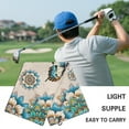 thumbnail image 5 of Yuyamidu Boho Flowers Golf Towel Butterfly Golf Club Towel, Easy to Carry Golf Towels for Golf Bags for Men Women, 5 of 7