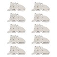 thumbnail image 1 of 10Pcs Cat Shaped Necklace Stainless Steel Pendant Creative Hanging Decoration, 1 of 9
