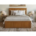 thumbnail image 2 of Madison Queen Low Profile Platform Bed with Matching Footboard in Light Toffee, 2 of 10