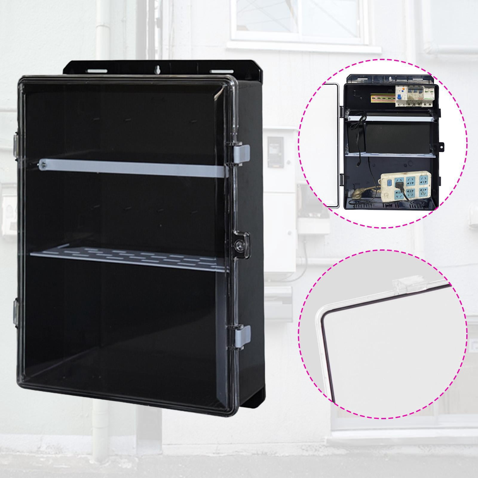 JISADER Outdoor Electrical Box Power Strip Case Wear Resistant Multipurpose Junction Box Weatherproof for Workshop Home Shopping Mall 30cmx12cmx44.5cm