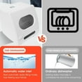 Portable Countertop Dishwashers, Compact Mini Dishwasher Machine with 5L Builtin Water Tank