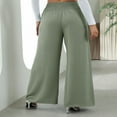 thumbnail image 4 of Loose Long Trousers with Elastic High Waist for Women, 4 of 7