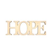 Hello Hobby 7" Wood Word, Hope