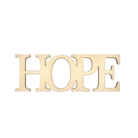 Hello Hobby 7" Wood Word, Hope