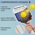 thumbnail image 2 of Pickleball Paddles Set Of 2, Fiberglass Surface, USA, Independence Day Print, 4 Balls & Bag, 2 of 5