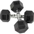 thumbnail image 3 of Signature Fitness Rubber Encased Hex Dumbbell  Multiple Sizes, 3 of 4