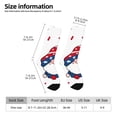 thumbnail image 5 of Yiaed Gnome Independence Day Print Great elasticity Crew Socks Sports socks for Men and Women, 5 of 5