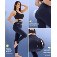 thumbnail image 3 of ILYSS 4-pack High Waisted Leggings for Women - No See Through Tummy Control Cycling Workout Yoga Pants, 3 of 5