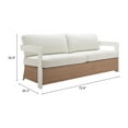 thumbnail image 4 of ZUO Gelo Sofa White & Brown, 4 of 11