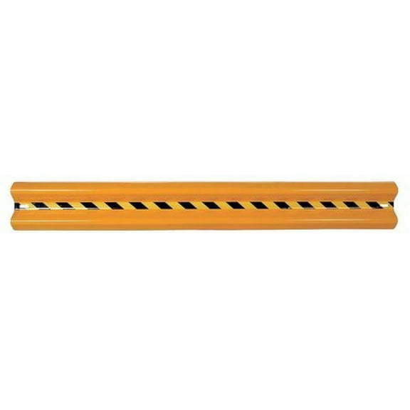 Vestil GR-8-PC-YEL 96 in. Guard Rail Straight Rail, Yellow