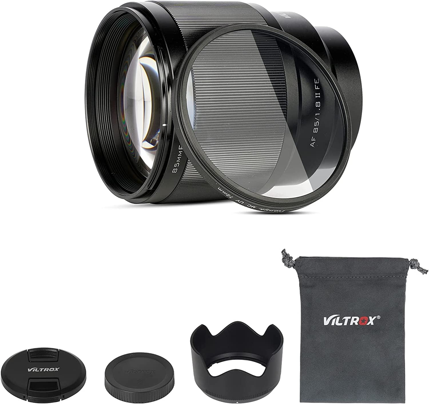 VILTROX 85mm f/1.8 F1.8 Mark II Full-Frame E-Mount Camera Lens Support AF  Auto Focus for Sony A7II A7III A7RIII A7SIII A7II A7RIV A9 A6600 A6500  A6400 A6300 A6100 A6000 A5100 A5000 A7C