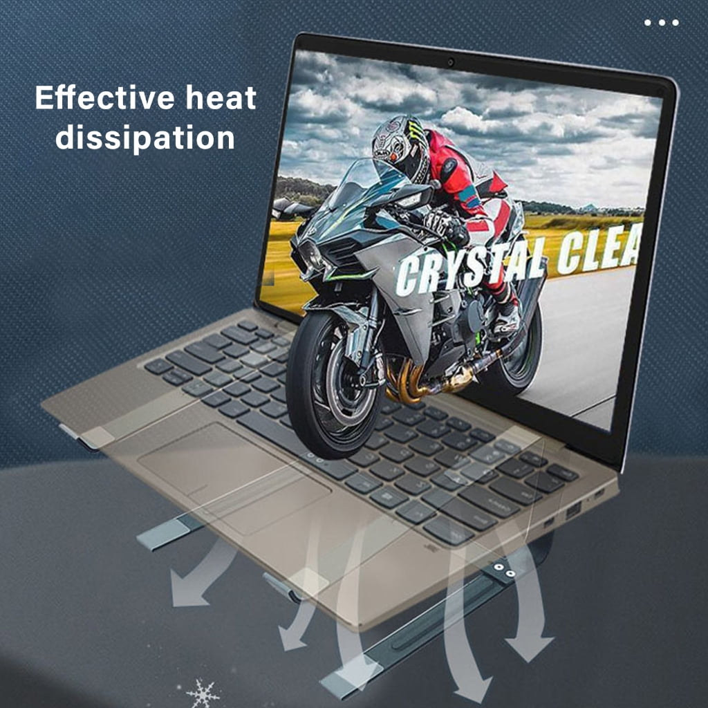 Laptop Holder Stand Metal Adjustable Desktop Laptop Risers For Typing Ventilated Notebook Stand Computer Bracket For Work