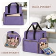 thumbnail image 4 of Bolsa de maquillaje LUXJA Large Travel con 3 fundas extraíbles, color morado, 4 of 8