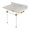 Carrara Marble / Brushed Brass, variant on Kingston Brass KVPB3630MA7 Templeton 36" Carrara Marble Vanity Top with Acrylic Legs (8-Inch, 3-Hole), Carrara Marble White/Brushed Brass