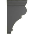 thumbnail image 2 of Ekena Millwork 2 1/2"W x 5 1/2"D x 10"H Medium Rojas Wood Vintage Decor Corbel, Black, 2 of 6