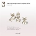 thumbnail image 5 of Water Creation 4.81" Cross Handles Solid Brass Faucet in Nickel, 5 of 7