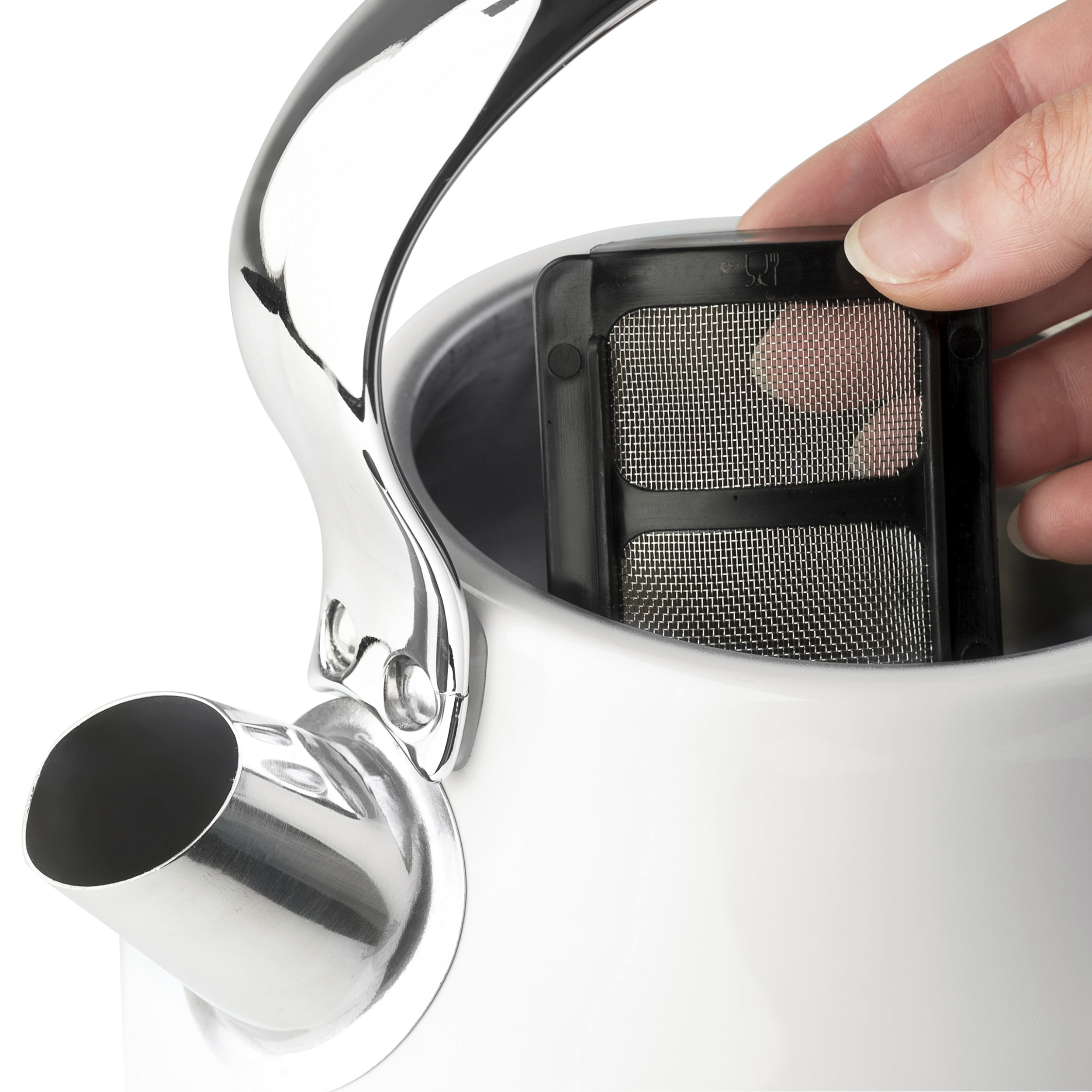 Haden Heritage 1.7 Liter Stainless Steel Electric Kettle, Ivory - 75012