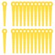 thumbnail image 1 of Reemplazo de cuchillas de recortadora de máquina, paquete de 36 cuchillas de nylon de 100 mm para cortacésped (amarillo, 8 mm), 1 of 1