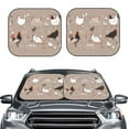 thumbnail image 2 of Gaeub Chicken Foldable Auto Sun Blocker Visor, Sunshade for Car Front Window, Keeps Your Vehicle Cool - Large, 2 of 7
