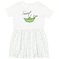 thumbnail image 3 of Inktastic Sweet Pea Girls Toddler Dress, 3 of 5