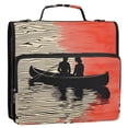 thumbnail image 5 of FORMRS Zipper Binder with Shoulder Strap 2-inch Ring 500 Sheet Capacity File Bag, Illusionary Boat, 5 of 5