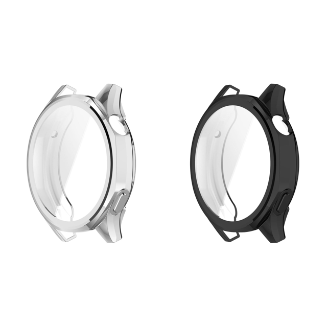 Funda Protectora Pantalla Carcasa Parachoques TPU para Huawei Watch GT5 Mm (plateado)