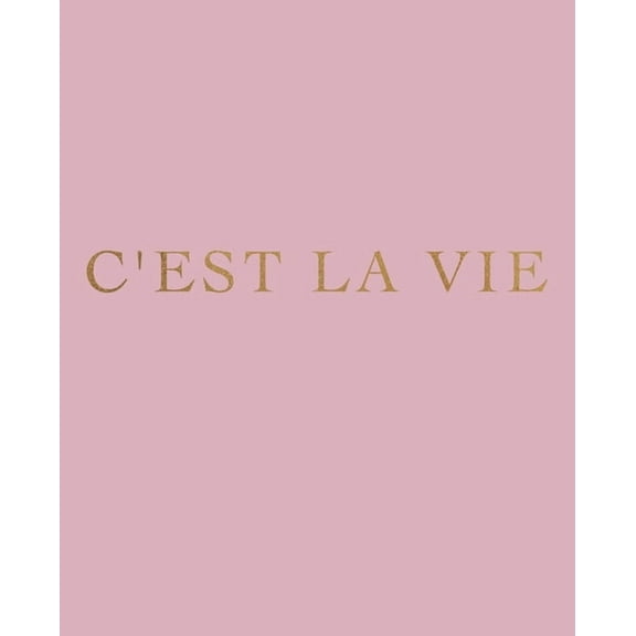 C'est la vie: A decorative book for interior design styling - Ideal for small spaces - coffee tables, bookshelves and desks - Stack