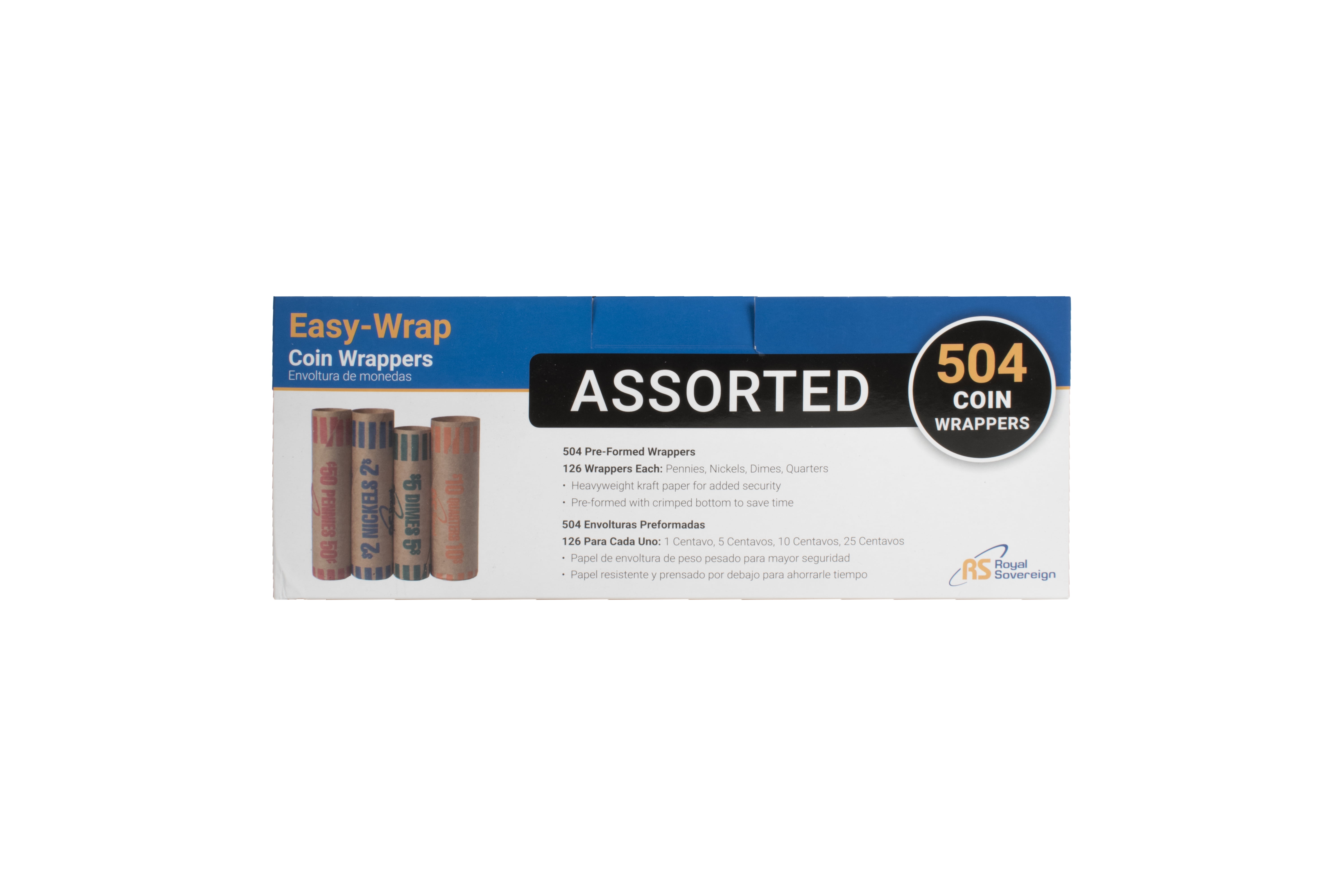 504 Pack Preformed Assorted Coin Wrappers - Walmart.com