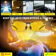 Bloomoak Night Driving Glasses, Anti-Glare Car Night Drive Glasses for Men Women