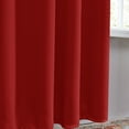 thumbnail image 4 of ZOPZO Red Blackout Curtains Thermal Insulated Curtains Set of 2 Rod Pocket Drapes for Bedroom, 42 x 54 inch, 4 of 5