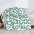 thumbnail image 3 of Rateoe Hand Drawn Snake Pattern Flannel Throw Blanket, Ultra-soft Blanket for Bed, Couch, Car, Hypoallergenic Anti-pilling blanket-80"x60"(Horizontal), 3 of 6