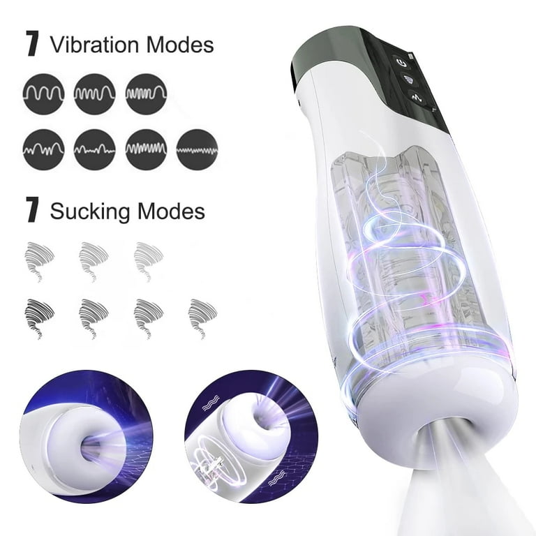 Automatic Male Masturbator, XBONP Men's Automatic Stroker with 7 Sucking  Vibration Modes, Hand Free Male Masturbators Cup Sex Toy White - Walmart.com