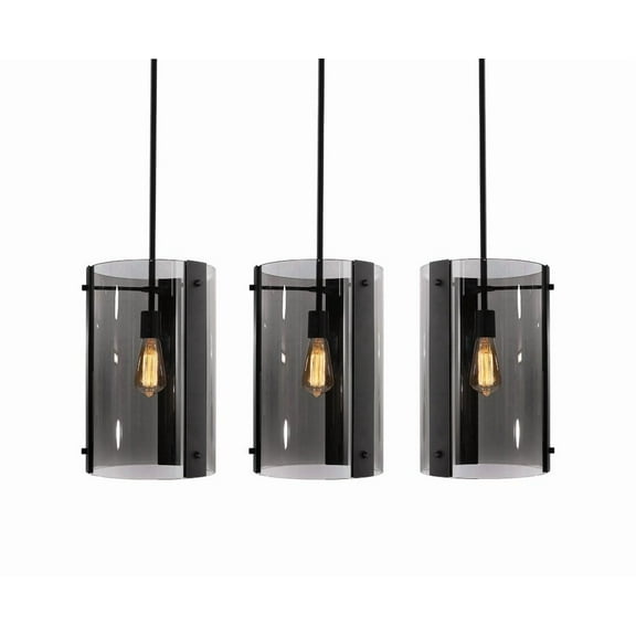 DNAP10MBBKLNR3 AFX Dana - 3 Light Pendant-15.5 Inch Tall and 36 Inch Wide