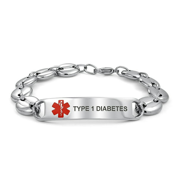 Type 1 Diabetes Medical Identification Doctors Medical Alert ID Tag ...