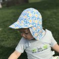 thumbnail image 3 of Fortune Baby Bucket Hat Kids Sun Cap Outdoor Solid Floral Print Hat Bandage Cap, 3 of 6