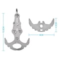 thumbnail image 2 of letairis Stainless Foldable Gravity Grappling Hooks Multifunction Climbing Outdoor Activities Survival Hook, 2 of 6