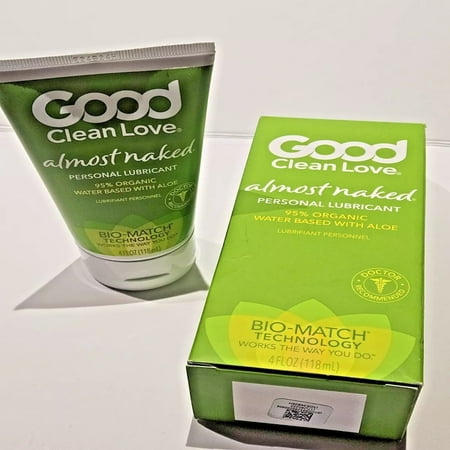 Good Clean Love All Natural Personal Lubricant, Almost Naked 4 oz Pack of 2