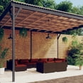 thumbnail image 1 of vidaXL 9 Piece Garden Lounge Set with Cushions Brown Poly Rattan, 1 of 4