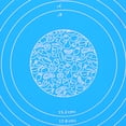 thumbnail image 4 of Batería de Cocina Alfombrilla para hornear con escala (azul) Tmvgtek Libre de BPA, 4 of 6