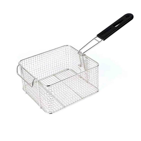 Stainless Steel Deep Fry Basket for Frying Serving Food, Multifunctional Fryer Basket with Detachable Handle Fryer for Pot Mini Fish Fry Fryer Strainer with Long Handle Cooking Tool