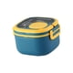 thumbnail image 2 of Fiambrera portátil hermética, caja para aperitivos, contenedor para ensaladas, almacenamiento de alimentos fríos o calientes, caja Bento para , Polipropileno azul Macarena Contenedores de Almuerzo, 2 of 8